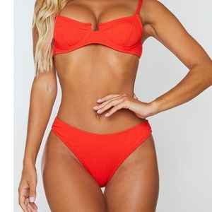 Red Underwire Crinkle Bikini (Pretty Little Thing)